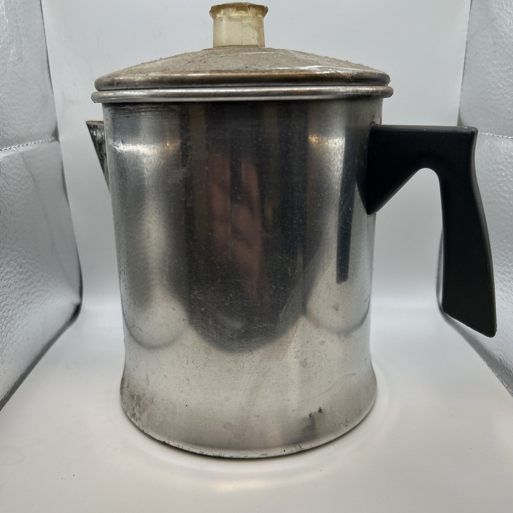 Vintage Aluminum Foley Percolator Coffee Pot 7 Cup Stove Top or Camping USA